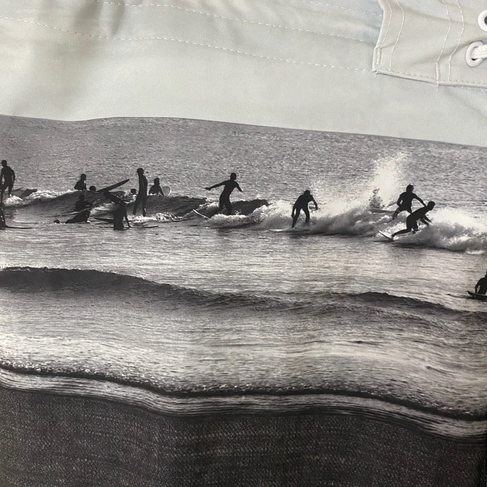 Old Navy California surfers up grayscale swim 40